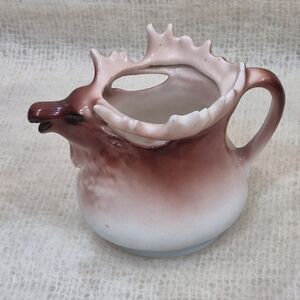 Vintage Moose Head Ceramic Creamer